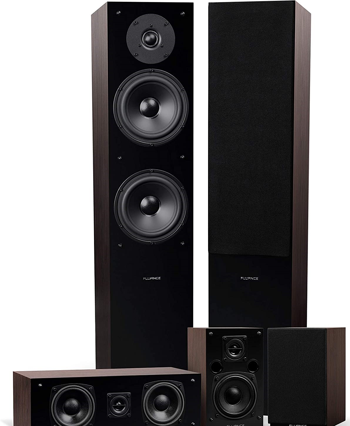 Fluance Elite High Definition Surround Sound Home Theater 5.0 Channel Speaker System